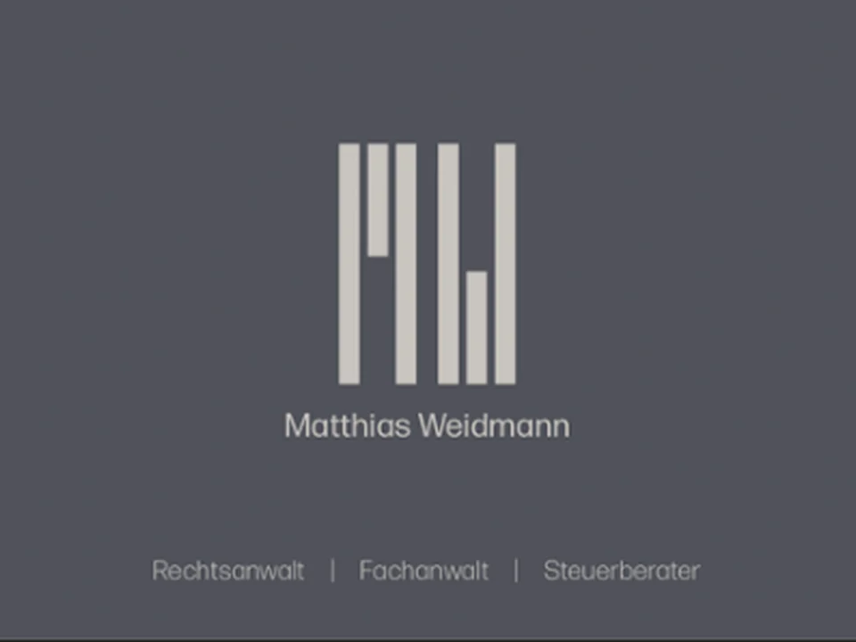 Matthias Weidmann, Rechtsanwalt, Steuerberater